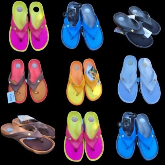 New Slide Flip Flops Thong Sandals Sz 6 - Picture 8 of 11